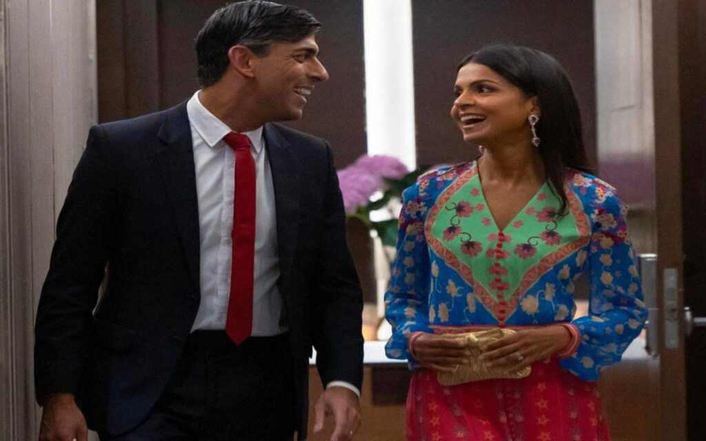 Akshata murthy and Rishi Sunak @ G20