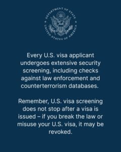 US VISA Alert