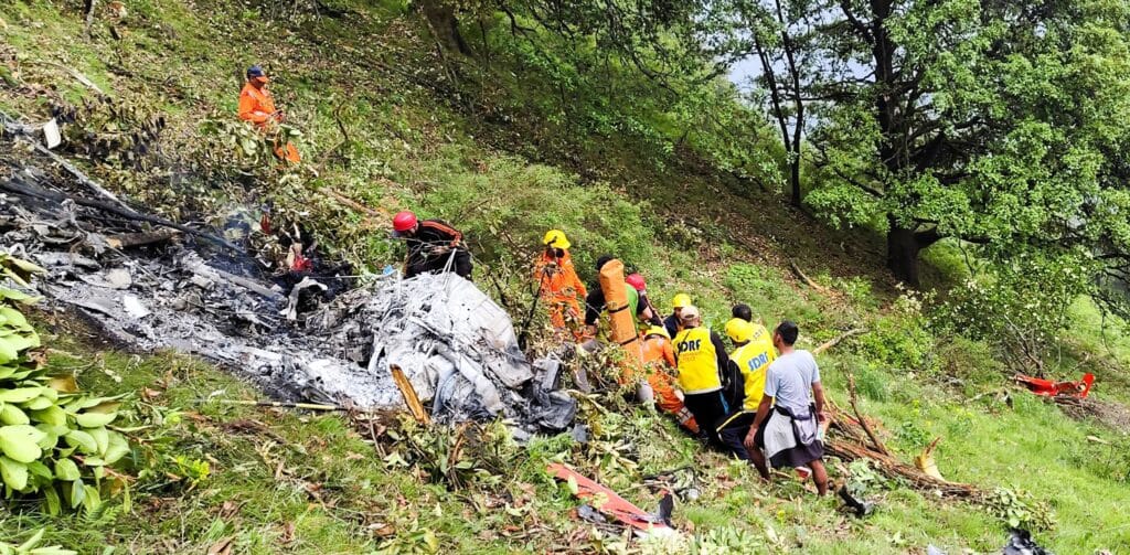 केदारनाथ के गौरीकुंड में हेलीकॉप्टर दुर्घटना
